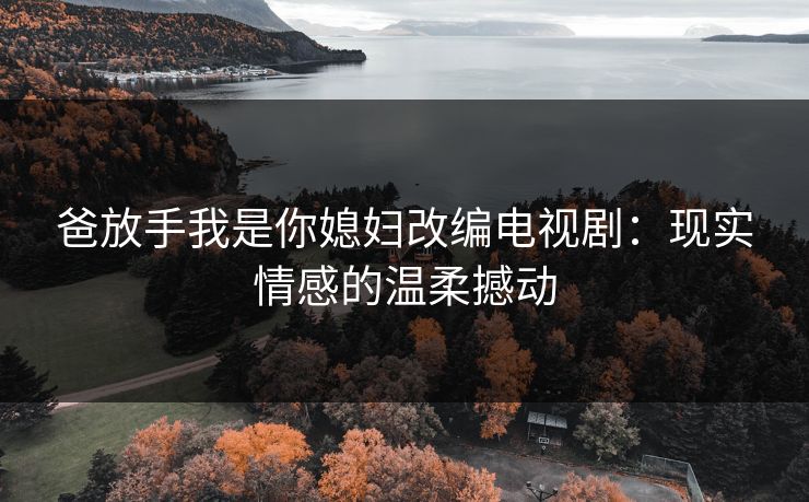 爸放手我是你媳妇改编电视剧：现实情感的温柔撼动